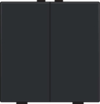 Tweevoudige drukknop voor Niko Home control Black Coated