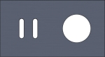 Double cover plate, horizontal 71mm centre distance, for a double switching function and a socket f