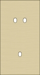 Plaque de recouvrement double, verticale 71mm d'entraxe, pour une fonction de commutation double et