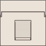 Central plate data 1 x RJ, Cream