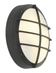 Bulan Grid, wandarmatuur, rond, Antraciet, E27, maximum 2 x 25W, PC cover