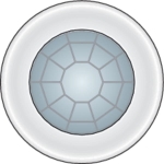 Mini - aanwezigheids - of mini - afwezigheidsmelder 9,5m PIR 360° (230V) één kanaal voor inbouw