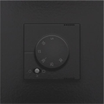 Electronic thermostat, Bakelite® piano Black coated