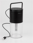 Jam Black Iron & clear ABS Led 5W 10lm 3000K IP20 D: 11 H: 24cm