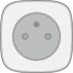 Smart plug with pin earthing, Zigbee®