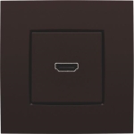Set de finition avec prise HDMI / HDMI dark Brown