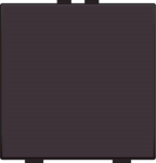 Bouton - poussoir simple pour Niko Home control dark Brown