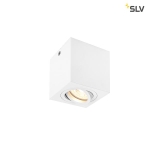 Triledo single, indoor plafondopbouwlamp, Qpar51, Wit, maximum 10W