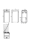 Compacte water / water-warmtepomp met glycolwater, 8kW, met inverter, R454C. voor verwarming en