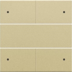 Afwerkingsset voor 4 - voudige potentiaalvrije drukknop 24V met Leds Alu Gold