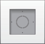 Single surface mounting kit for surface mounting 1 flush mounting function, White