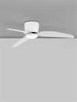 Volga fan White Aluminium White ABS D: 99.5cm H: 21.5cm 6 speed remote, 53’’ blade DC 18W, AC220 - 2