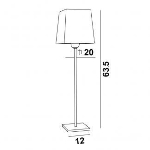 Lampe de table en Bronze griffé