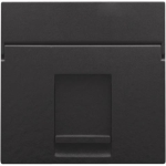 Centrale plaat data 1 x RJ Bakelite Black