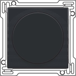 Afwerkingsset voor draaiknopdimmer of snelheidsregelaar Bakelite Black