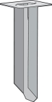 Spike for splashproof garden posts