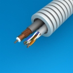 Prewired conduit with UTP and Coax Pvc6 Telenet, Wvem, ... full Lsoh in coil of 100m CPR class: ECA