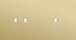 Double cover plate, horizontal 71mm center distance, for a double switching function and a single s
