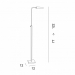 Floor lamp in light Bronze