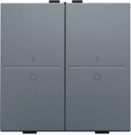 Touche double avec marquage I et 0 pour interrupteur sans fil ou bouton - poussoir 4 boutons de cde