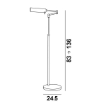 Leeslamp in Lichtbrons