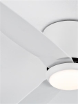 Volga fan White Aluminium White ABS D: 99.5cm H: 21.5cm 6 speed remote, 53’’ blade DC 18W, AC220 - 2