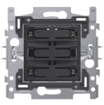 Socle pour quadruple bouton - poussoir libre de potentiel 24V NO avec Led Bleue