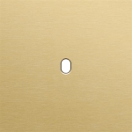 Single cover plate, for single switch functions, Niko toggle Aluminum brushed Gold