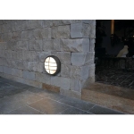 Bulan Grid, wandarmatuur, rond, Antraciet, E27, maximum 2 x 25W, PC cover