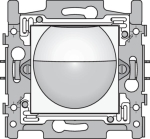 Détecteur de mouvement intérieur 180° avec contact de commutation 10A 230V 8mWhite Steel