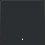 Afwerkingsset met lens voor elektronische schakelaar of drukknop Black Coated