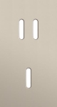 Plaque de recouvrement double, verticale 71mm d'entraxe, pour une fonction de commutation double et
