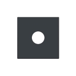 Afwerkingsset voor enkelvoudige coaxaansluiting voor TV, Anthracite coated