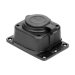 Prolongateur multiprise robuste, caoutchouc, Schuko IP44, 1 prise Schuko, boîtier ignifugé, profil t