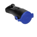 Caoutchouc, prise enfichable avec Support, Schuko 250V / 16A, IP44