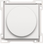 Afwerkingsset voor draaiknopdimmer of snelheidsregelaar White Steel