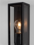 Sorren Anthracite die - casting Aluminium & clear glass Led E27 1 x 12W 220 - 240V IP65 Bulb exclude