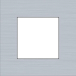Afdekplaat enkelvoudig Alu Grey