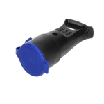 Caoutchouc, prise enfichable avec Support, Schuko 250V / 16A, IP44