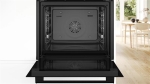 Oven serie 4 multifunctie 60cm, Label A+, 7 verwarmingswijzen, EcoClean, Rood display, telescopische