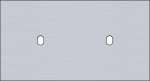 Double cover plate, horizontal 71mm center distance, for two single switching functions, Niko Toggl