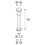 Alpa Mushroom 75 bollard light , Stone Grey, E27 energy Saver, maximum 24W, IP55