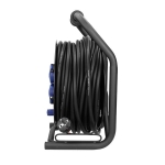 Kabelhaspel met 4 vaste stopcontacten, 40m, Schuko rubberen koord, IP44, H07RN - F 3 x 2.5mm² - 40m,