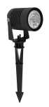 Stake Black Aluminium & glass Led 10W 742lm 3000K CRI > 80 100 - 240V 50Hz beam angle 24.6° IP65 D: