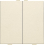 Double push button for Niko Home Control, Cream