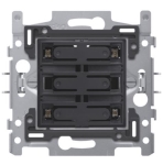 Socle pour quadruple bouton-poussoir libre de potentiel 24V N.O. avec Led couleur Ambre