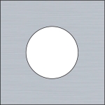 Plaque de recouvrement simple, pour 1 prise de courant, Niko Rocker et Niko Toggle, Alu Grey brushed