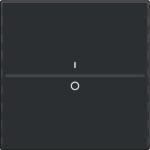 Touche simple avec marquage I et 0 pour interrupteur sans fil ou bouton-poussoir à 2 boutons Bakelit