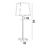 Lampe de table en Bronze griffé
