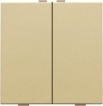 Bouton - poussoir double pour Niko Home control Alu Gold